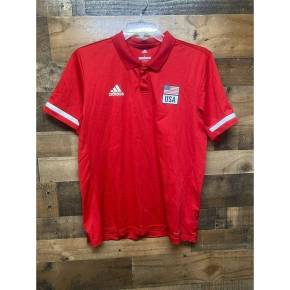 Adidas Climacool Men's‎ USA Polo Size Large - Picture 1 of 8